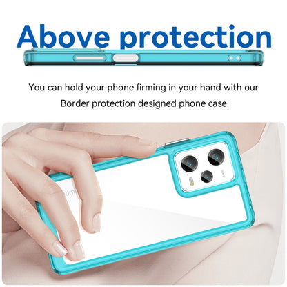 For Xiaomi Redmi Note 12 Pro 5G Colorful Series Acrylic + TPU Phone Case(Transparent Blue) by buy2fix