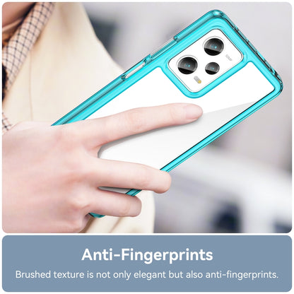 For Xiaomi Redmi Note 12 Pro 5G Colorful Series Acrylic + TPU Phone Case(Transparent Blue) by buy2fix
