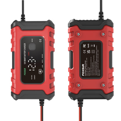 FOXSUR 6A 12V Motorcycle / Car Smart Battery Charger, Plug Type:AU Plug(Red) - Battery Charger by FOXSUR | Online Shopping UK | buy2fix