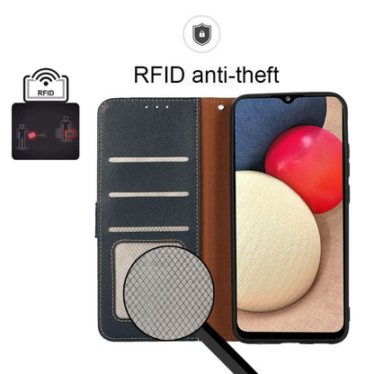 For Xiaomi Redmi Note 12 Pro+ China KHAZNEH Litchi Texture Leather RFID Phone Case(Blue) by buy2fix