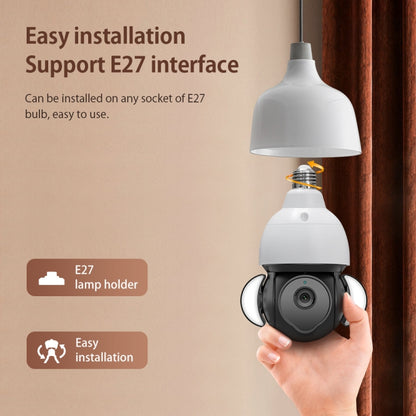 ST-426E-5MP-TY 5MP E27 Light Bulb Floodlight Camera - Light Bulb Camera by buy2fix | Online Shopping UK | buy2fix