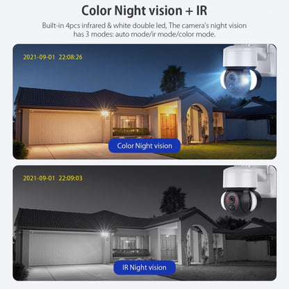 ST-S518-2M-TY 2.4G Wifi Solar Battery Powered Floodlight PTZ Camera with  PIR Human Detection - Dome Camera by buy2fix | Online Shopping UK | buy2fix