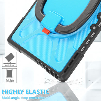 For MicroSoft Surface Pro 9 Handle Rotatable Kickstand Shockproof Tablet Case(Blue) - Others by buy2fix | Online Shopping UK | buy2fix