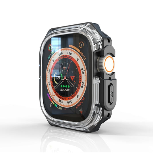 For Apple Watch Ultra 49mm / Ultra 2 49mm Double Color Armor Shockproof Case(Black) - Watch Cases by buy2fix | Online Shopping UK | buy2fix