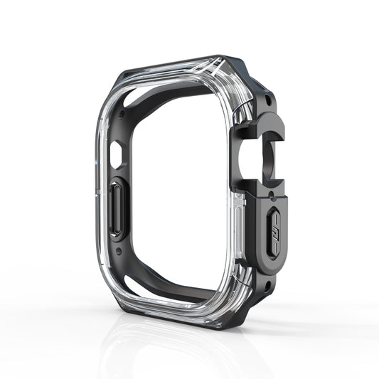For Apple Watch Ultra 49mm / Ultra 2 49mm Double Color Armor Shockproof Case(Black) - Watch Cases by buy2fix | Online Shopping UK | buy2fix
