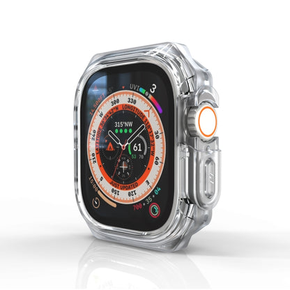 For Apple Watch Ultra 49mm / Ultra 2 49mm Double Color Armor Shockproof Case(Transparent) - Watch Cases by buy2fix | Online Shopping UK | buy2fix