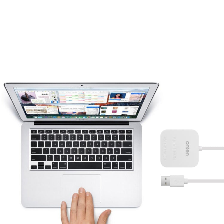 Onten OTN-5210 USB Portable HUB Docking Station(White) - USB HUB by Onten | Online Shopping UK | buy2fix