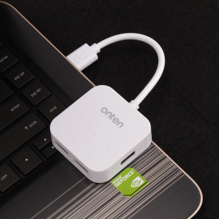 Onten OTN-5210 USB Portable HUB Docking Station(White) - USB HUB by Onten | Online Shopping UK | buy2fix