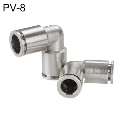 PV-8 LAIZE Nickel Plated Copper Elbow Pneumatic Quick Connector - Interface Series by LAIZE | Online Shopping UK | buy2fix