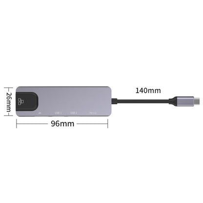 Onten OTN-UC920S USB-C / Type-C Portable Multifunctional HUB Docking Station - USB HUB by Onten | Online Shopping UK | buy2fix