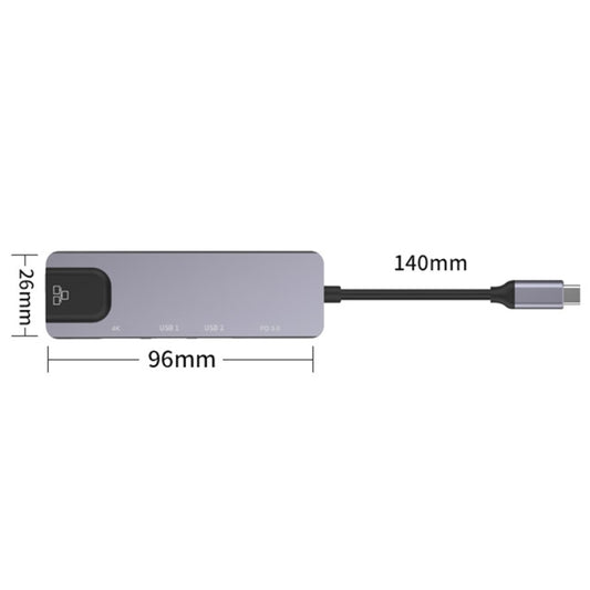 Onten OTN-UC920S USB-C / Type-C Portable Multifunctional HUB Docking Station - USB HUB by Onten | Online Shopping UK | buy2fix