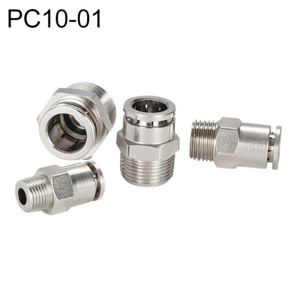 PC10-01 LAIZE Nickel Plated Copper Male Thread Straight Pneumatic Quick Connector - Interface Series by LAIZE | Online Shopping UK | buy2fix