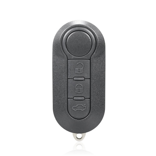 For Fiat 3 Button Folding Car Key Case Remote Control Shell SIP22, Style:Black Switch Button - Car Key Cases by buy2fix | Online Shopping UK | buy2fix