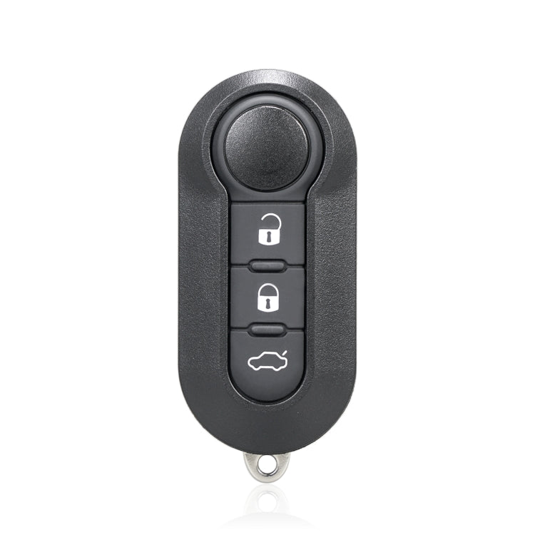 For Fiat 3 Button Folding Car Key Case Remote Control Shell SIP22, Style:White Switch Button - Car Key Cases by buy2fix | Online Shopping UK | buy2fix