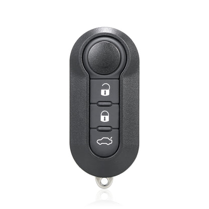 For Fiat 3 Button Folding Car Key Case Remote Control Shell SIP22, Style:White Switch Button - Car Key Cases by buy2fix | Online Shopping UK | buy2fix