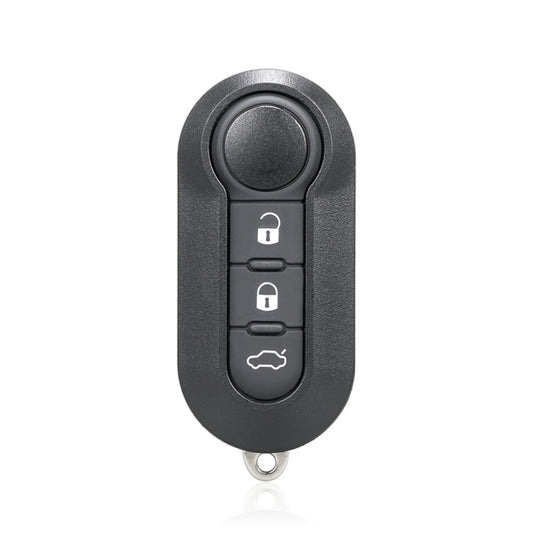 For Fiat 3 Button Folding Car Key Case Remote Control Shell SIP22, Style:White Switch Button - Car Key Cases by buy2fix | Online Shopping UK | buy2fix