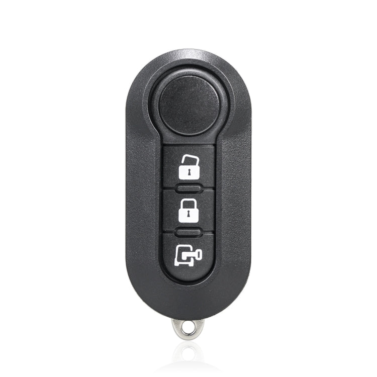 For Fiat 3 Button Folding Car Key Case Remote Control Shell SIP22, Style:White Switch Trunk Button - Car Key Cases by buy2fix | Online Shopping UK | buy2fix