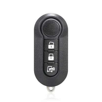 For Fiat 3 Button Folding Car Key Case Remote Control Shell SIP22, Style:White Switch Trunk Button - Car Key Cases by buy2fix | Online Shopping UK | buy2fix
