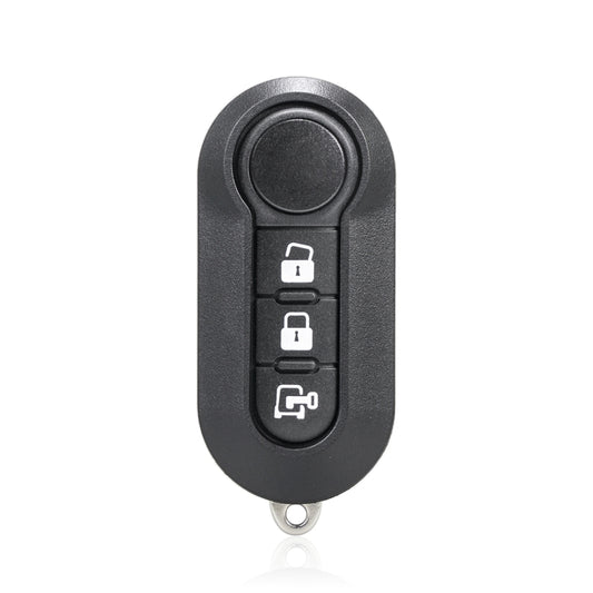 For Fiat 3 Button Folding Car Key Case Remote Control Shell SIP22, Style:White Switch Trunk Button - Car Key Cases by buy2fix | Online Shopping UK | buy2fix