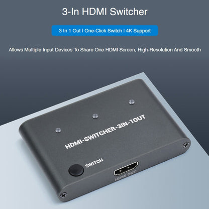 Waveshare 3 in 1 3 inch 4K HDMI Switcher by WAVESHARE