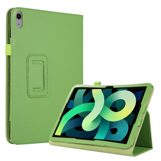 For iPad 2025 / 2022 Litchi Texture Leather Smart Tablet Case with Holder(Green) - iPad 2025 / 2022 Cases by buy2fix | Online Shopping UK | buy2fix