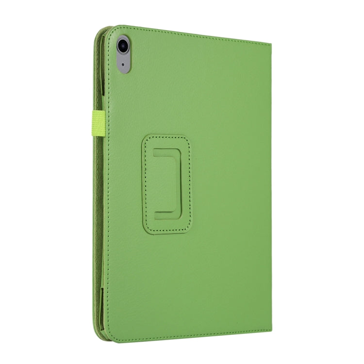 For iPad 2025 / 2022 Litchi Texture Leather Smart Tablet Case with Holder(Green) - iPad 2025 / 2022 Cases by buy2fix | Online Shopping UK | buy2fix