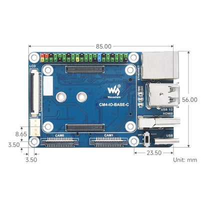 Waveshare Mini Base Board Designed for Raspberry Pi Compute Module 4 by WAVESHARE