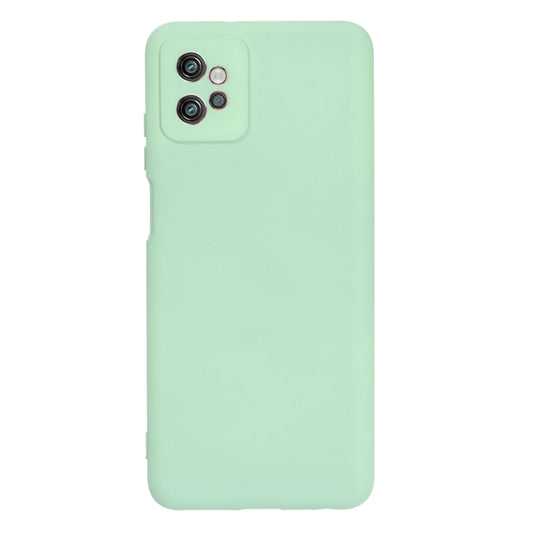 For Motorola Moto G32 4G Solid Color Liquid Silicone Dropproof Full Coverage Protective Case(Green) - Motorola Cases by buy2fix | Online Shopping UK | buy2fix