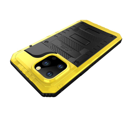 For iPhone 14 Pro Max Shockproof Waterproof Dustproof Metal + Silicone Phone Case(Yellow) - iPhone 14 Pro Max Cases by buy2fix | Online Shopping UK | buy2fix