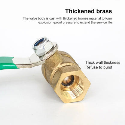 LAIZE Pneumatic Hose Connector Thickened Brass Ball Valve, Size:Double Inside 1 inch G1 - Valve Series by LAIZE | Online Shopping UK | buy2fix