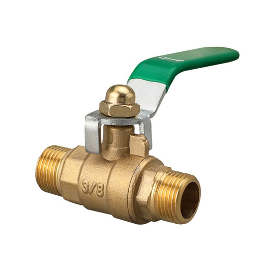 LAIZE Pneumatic Hose Connector Thickened Brass Ball Valve, Size:Double Outside 3 Point 3/8 inch - Valve Series by LAIZE | Online Shopping UK | buy2fix