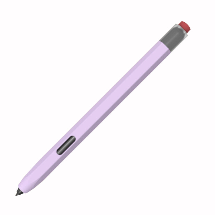 For Samsung Galaxy Tab S7 / S7+ / S8 / S8+ LOVE MEI Soft Silicone Stylus Pen Protective Case(Purple) - Pencil Accessories by LOVE MEI | Online Shopping UK | buy2fix