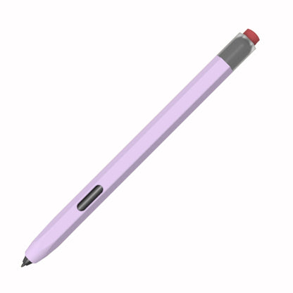 For Samsung Galaxy Tab S7 / S7+ / S8 / S8+ LOVE MEI Soft Silicone Stylus Pen Protective Case(Purple) - Pencil Accessories by LOVE MEI | Online Shopping UK | buy2fix