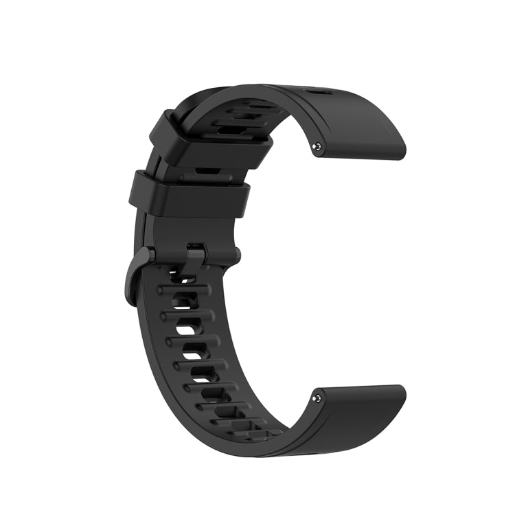 For Xiaomi Watch Color 22mm Quick Release Clasp Silicone Wrist Strap Watchband(Black) - Watch Bands by buy2fix | Online Shopping UK | buy2fix