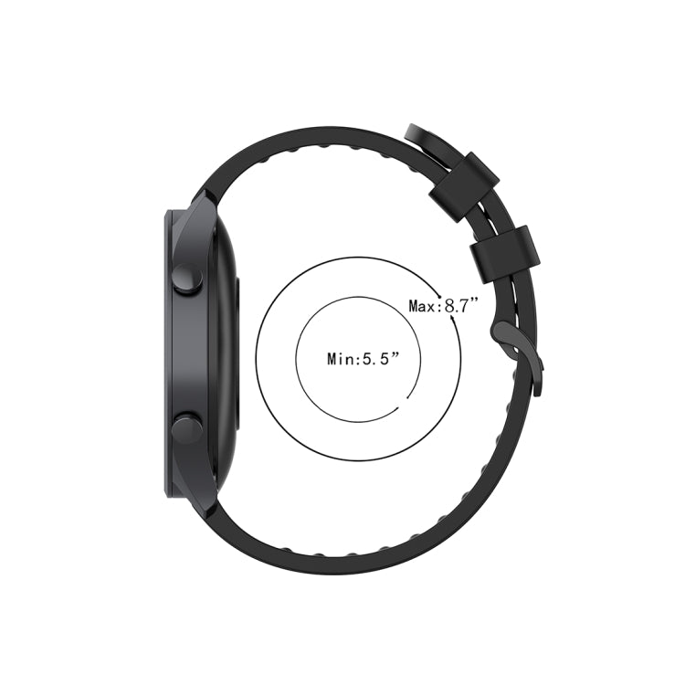 For Xiaomi Watch Color 22mm Quick Release Clasp Silicone Wrist Strap Watchband(Black) - Watch Bands by buy2fix | Online Shopping UK | buy2fix