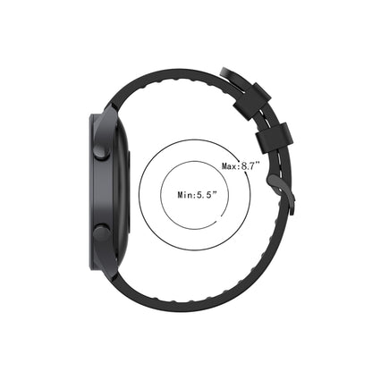 For Xiaomi Watch Color 22mm Quick Release Clasp Silicone Wrist Strap Watchband(Black) - Watch Bands by buy2fix | Online Shopping UK | buy2fix