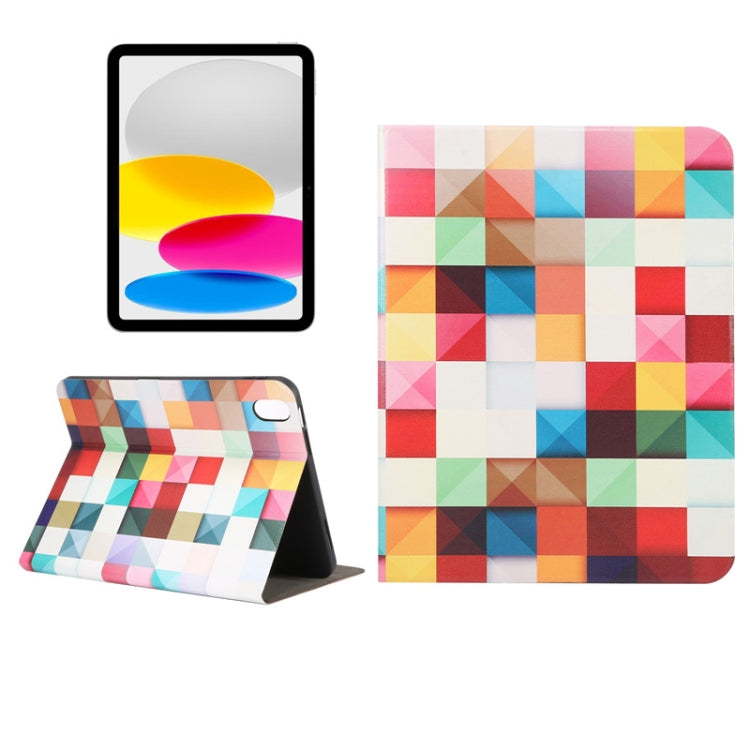 For iPad 2025 / 2022 Painted Voltage Pen Slot Tablet Smart Case(Fantasy Cube) - iPad 2025 / 2022 Cases by buy2fix | Online Shopping UK | buy2fix