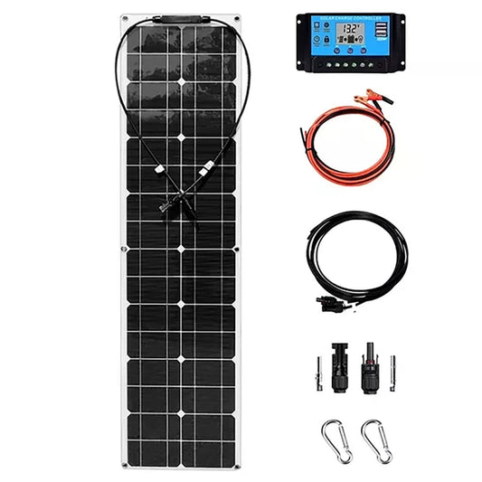 50W Single Board with 40A Controller PV System Solar Panel(White) - Solar Panels by buy2fix | Online Shopping UK | buy2fix