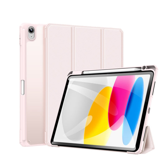 For iPad 2025 / 2022 DUX DUCIS TOBY Series Antiskid Leather Smart Tablet Case(Pink) - iPad 2025 / 2022 Cases by DUX DUCIS | Online Shopping UK | buy2fix