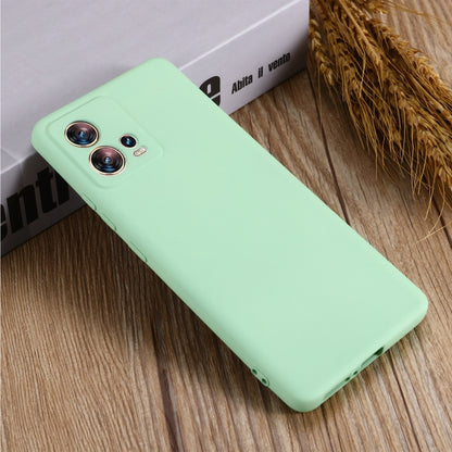 For Motorola Edge 30 Fusion / S30 Pro Pure Color Liquid Silicone Shockproof Phone Case(Green) - Motorola Cases by buy2fix | Online Shopping UK | buy2fix