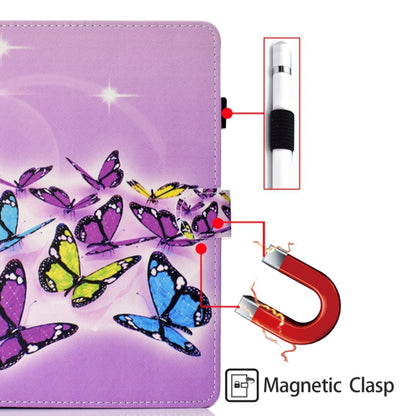 For iPad 2025 / 2022 Coloured Drawing Stitching Smart Leather Tablet Case(Butterfly) - iPad 2025 / 2022 Cases by buy2fix | Online Shopping UK | buy2fix
