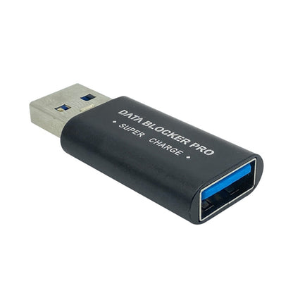 GE06 USB Data Blocker Fast Charging Connector(Black) - Converter & Adapter by buy2fix | Online Shopping UK | buy2fix