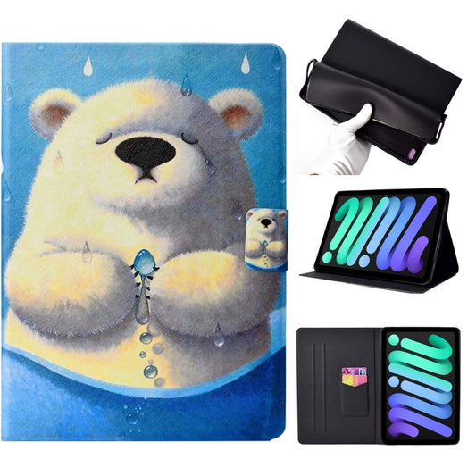 For iPad 2025 / 2022 Voltage Texture Color Painting Leather Tablet Case(Polar Bear) - iPad 2025 / 2022 Cases by buy2fix | Online Shopping UK | buy2fix