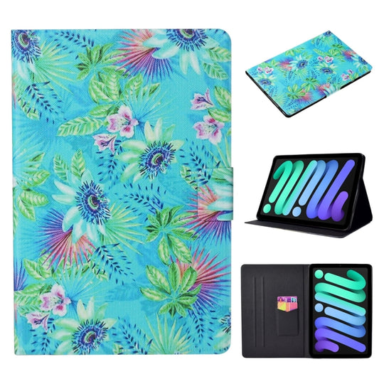 For iPad 2025 / 2022 Voltage Texture Color Painting Leather Tablet Case(Flowers) - iPad 2025 / 2022 Cases by buy2fix | Online Shopping UK | buy2fix