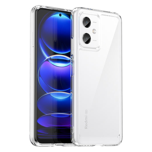 For Xiaomi Redmi Note 12 China Colorful Series Acrylic + TPU Phone Case(Transparent) by buy2fix