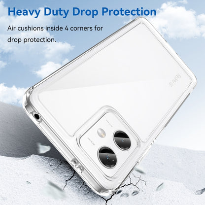 For Xiaomi Redmi Note 12 China Colorful Series Acrylic + TPU Phone Case(Transparent) by buy2fix