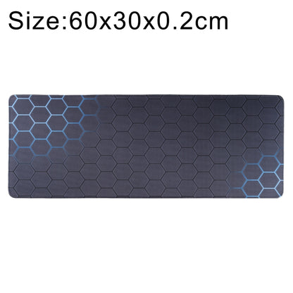 Anti-Slip Rubber Cloth Surface Game Mouse Mat Keyboard Pad, Size:60 x 30 x 0.2cm(Blue Honeycomb) by buy2fix