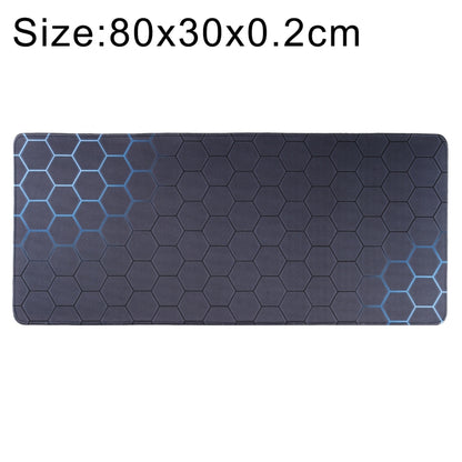 Anti-Slip Rubber Cloth Surface Game Mouse Mat Keyboard Pad, Size:80 x 30 x 0.2cm(Blue Honeycomb) by buy2fix