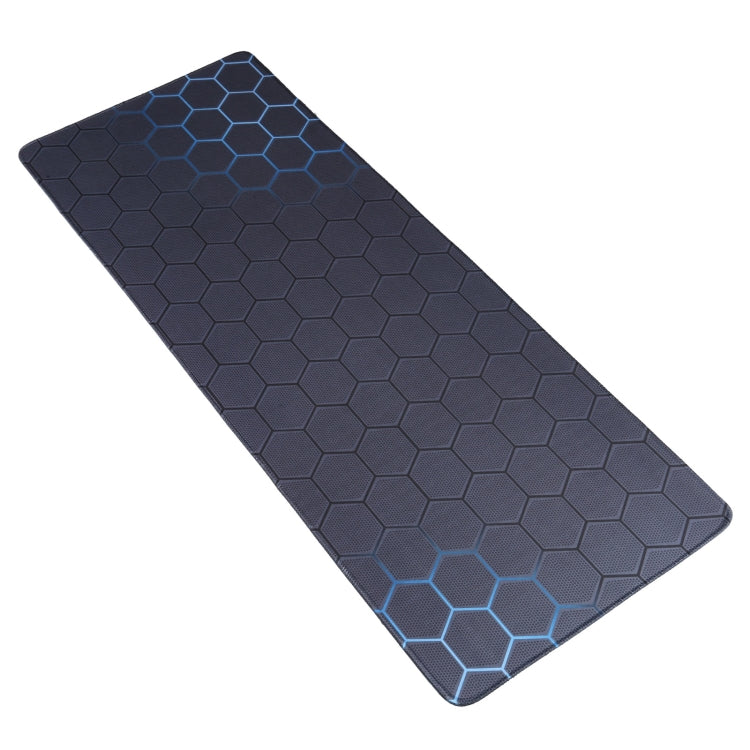 Anti-Slip Rubber Cloth Surface Game Mouse Mat Keyboard Pad, Size:90 x 40 x 0.2cm(Blue Honeycomb) by buy2fix
