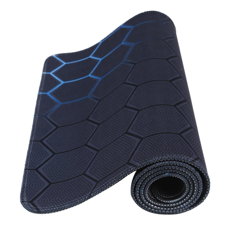 Anti-Slip Rubber Cloth Surface Game Mouse Mat Keyboard Pad, Size:90 x 40 x 0.2cm(Blue Honeycomb) by buy2fix
